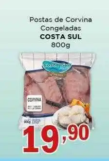 Supermercados Mundial Postas de corvina congeladas costa sul oferta