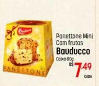 Muffato Panettone mini com frutas bauducco caixa oferta