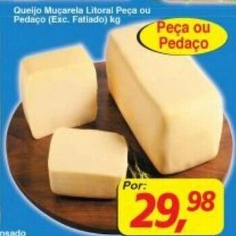 Supermercados Guanabara Queijo Mucarela Litoral peca ou pedaco 1kg oferta