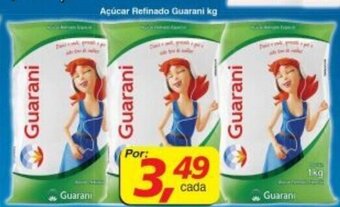 Supermercados Guanabara Acucar refinado Guarani 1kg oferta