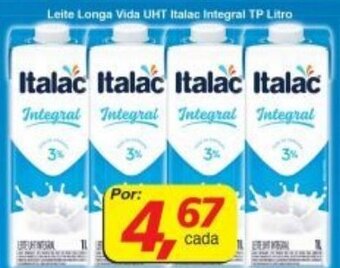 Supermercados Guanabara Leite Longa Vida UHT Italac Integral tp 1L oferta