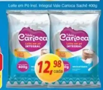 Supermercados Guanabara Leite em po Inst. Integral Vale Carioca sache 400g oferta