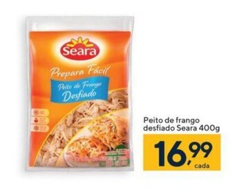 Coop Peito de Frango Desfiado Seara 400g oferta