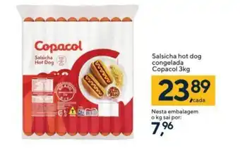 Coop Salsicha hot dog Congelada Copacol 3kg oferta