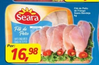 Supermercados Guanabara File de Peito de Frango Seara Bandeja 1kg oferta
