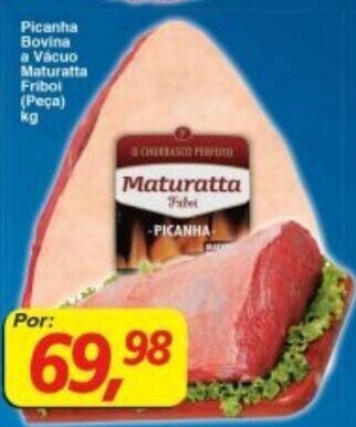 Supermercados Guanabara Picanha Bovina a Vacuo Maturatta Friboi (peca) 1kg oferta