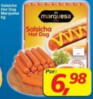 Supermercados Guanabara Salsicha Hot Dog Marquesa 1kg oferta
