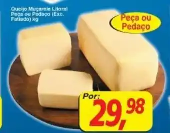 Supermercados Guanabara Queijo Mucarela Litoral peca ou pedaco 1kg oferta