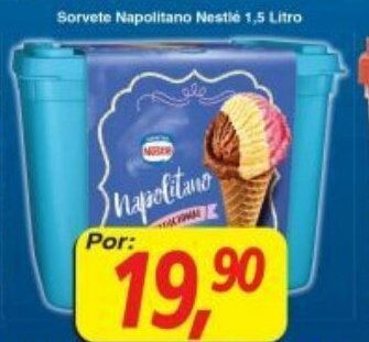 Supermercados Guanabara Sorvete Napolitano Nestle 1.5L oferta