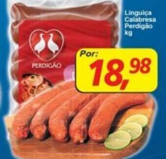 Supermercados Guanabara Linguica calabresa Perdigao 1kg oferta