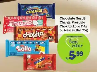 Covabra Supermercados Chocolate Nestlé Charge Prestigio Chokito Lollo Ou Nescau Ball oferta