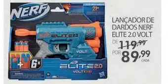 Lojas Havan Lançador De Dardos Nerf Elite 2.0 Volt oferta