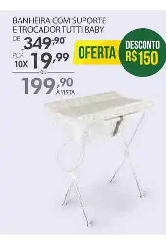 Lojas Havan Banheira Com Suporte E Trocador Tutti Baby oferta
