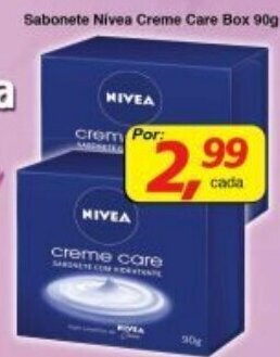 Supermercados Guanabara Sabonete Nivea Creme Care Box 90g oferta