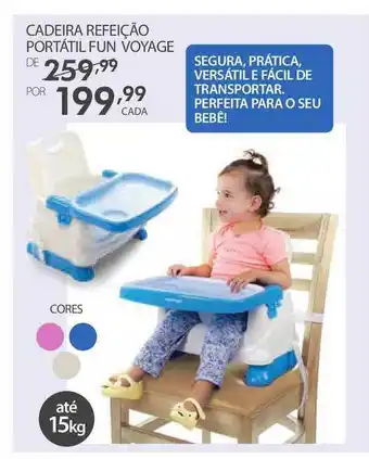 Cadeiro Refeição Portátil Fun Voyage