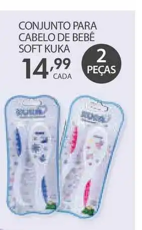 Lojas Havan Conjunto Para Cabelo De Bebê Soft Kuka oferta