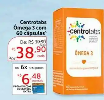Centrotabs ômega 3 Com 60 Cápsulas