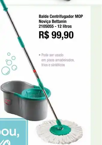 Multicoisas Balde Centrifugador Mop Noviça Bettanin 2105055 oferta