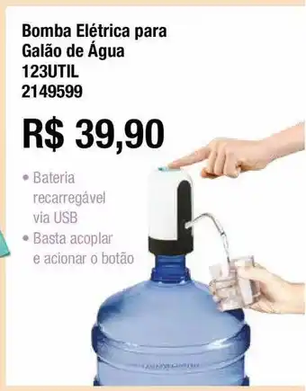 Bomba Elétrica Para Galão De água 123util 2149599