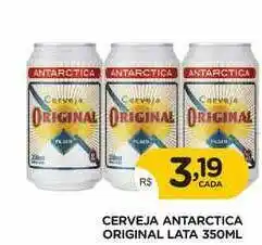 Supermercados Real Cerveja Antarctica Original 350ml oferta