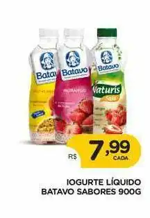 Supermercados Real Iogurte Liquido Batavo Sabores 900g oferta