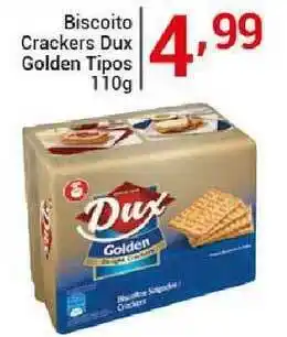 X Supermercados Biscoito Crackers Dux Golden Tipos 110g oferta