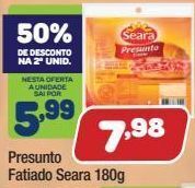 Costazul Supermercados Presunto fatiado seara 180g oferta