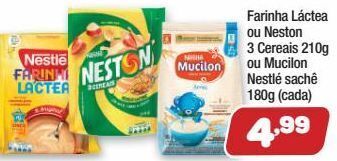 Costazul Supermercados Farinha láctea ou neston 3 cereais 210g oferta
