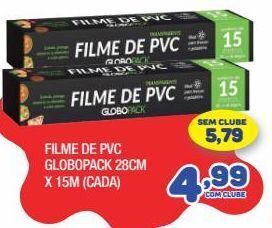 Costazul Supermercados Filme de pvc globopack 28cm x 15m oferta
