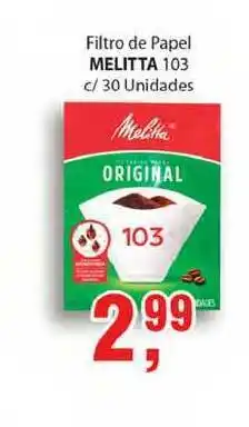 Supermercados Mundial Filtro De Papel Melitta 103 oferta