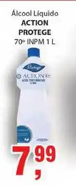Supermercados Mundial álcool Líquido Action Protege 70° Inpm 1L oferta