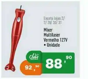 Mixer Multilaser Vermelho 127v