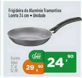 Supermercados Pague Menos Frigideira De Alumínio Tramontina Loreto 24cm oferta
