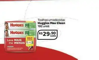 Toalhas Umedecidas Huggies Max Clean