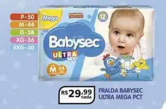 Drogarias Tamoio Fralda Babysec Ultra Mega oferta