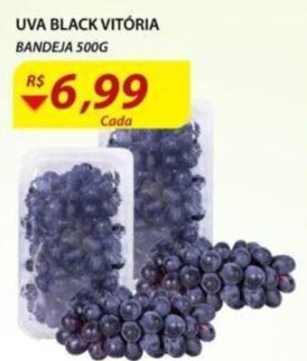 Assaí Atacadista Uva Black Vitoria bandeja 500g oferta