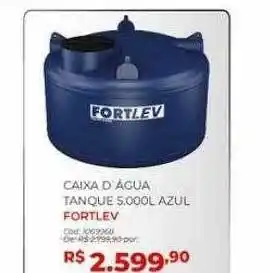 Amoedo Caixa d'água tanque 5.000al azul fortlev oferta