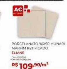 Amoedo Porcelanato 90x90 munari marfim retificado eliane oferta