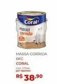 Amoedo Massa corrida 6kg coral oferta