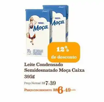 Mercadinhos São Luiz Leite condensado semidesnatado moça 12% de desconto oferta
