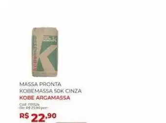Massa pronta kobemassa 50k cinza kobe argamassa