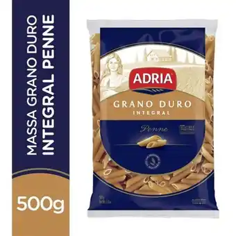 Nagumo Macarrão penne grano duro integral adria 500g oferta
