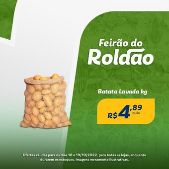 Roldão Batata Lavada 1kg oferta