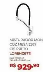 Misturador mon coz mesa 2267 c81 perro lorenzetti