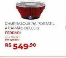 Churrasqueira portatil a carvão belle g ferrari