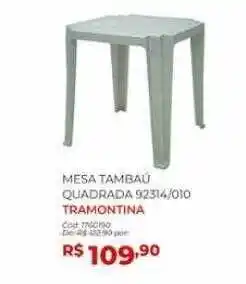 Amoedo Mesa tambaú guadrada tramontina oferta