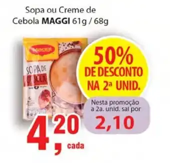 Supermercados Mundial Sopa ou Creme de cebola Maggi 61g/68g oferta
