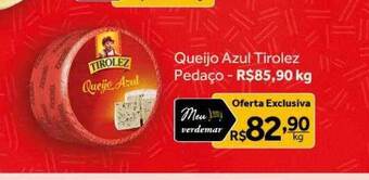 Verdemar Supermercado Queijo azul tirolez pedaço oferta