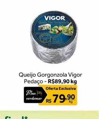 Verdemar Supermercado Queijo gorgonzola vigor pedaço oferta