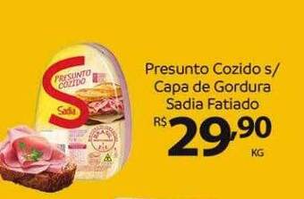 Verdemar Supermercado Presunto cozido s capa de gordura sadia fatiado oferta